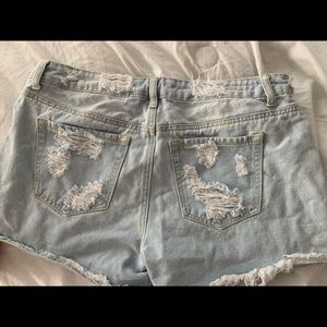 Distressed Hot Kiss Shorts